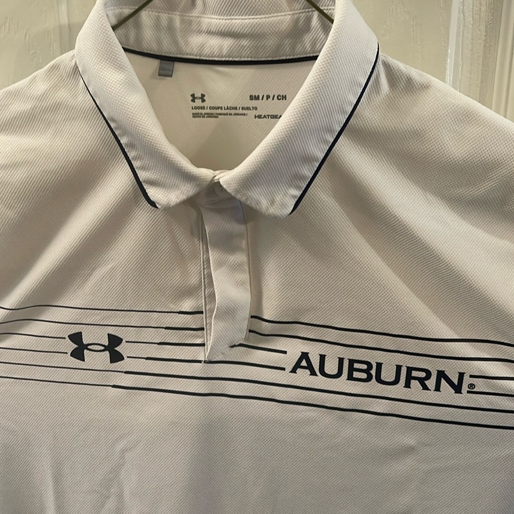 Men’s Size Small: Auburn Under Armour Short Sleeve Polo